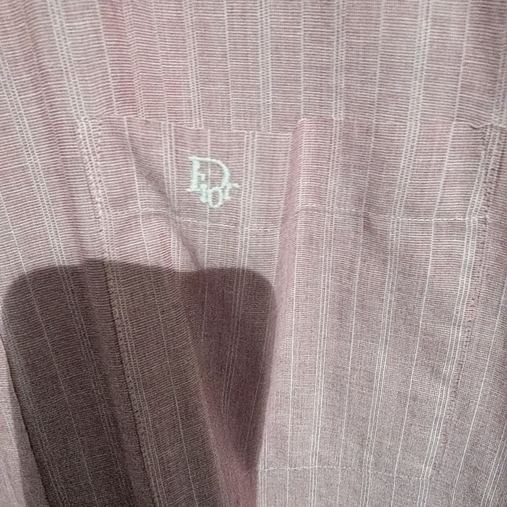Dior Casual Shirt with Pink Stripes